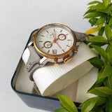 Fossil Original Boyfriend White Dial Light Blue Leather Strap Watch for Women - ES4045 Buy Now By Fossil