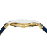 Fossil The Minimalist 3H Analog Blue Dial Blue Leather Strap Watch for Men - FS5789 Buy Now By Fossil