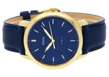 Fossil The Minimalist 3H Analog Blue Dial Blue Leather Strap Watch for Men - FS5789 Buy Now By Fossil