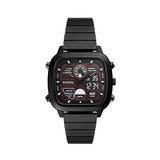 Fossil Retro Analog-Digital Black Dial Black Steel Strap Watch for Men - FS5891 Buy Now By Fossil