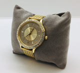 Guess Soiree Diamonds Gold Dial Gold Mesh Bracelet Watch for Women - GW0402L2 Buy Now By Guess