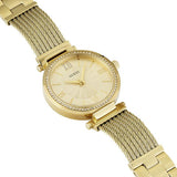 Guess Soho Champagne Dial Stainless Steel Mesh Bracelet Watch For Women - W0638L2 Buy Now By Guess