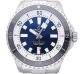 Breitling Superocean Automatic 44mm Blue Dial Silver Steel Strap Watch for Men - A17376211C1A1 Buy Now By Breitling