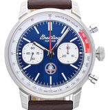 Breitling Top Time B01 Shelby Cobra Blue Dial Brown Leather Strap Watch for Men - AB01763A1C1X1 Buy Now By Breitling