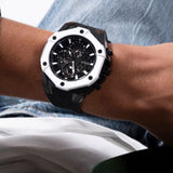 Guess Formula Chronograph Black Dial Black Silicone Strap Watch For Men - GW0579G1 Buy Now By Guess