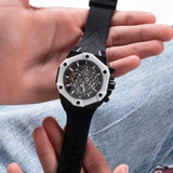 Guess Formula Chronograph Black Dial Black Silicone Strap Watch For Men - GW0579G1 Buy Now By Guess