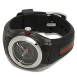 Gucci Sync Quartz Black Dial Black Rubber Strap Watch For Men - YA137301 Buy Now By Gucci