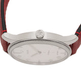 Gucci G Timeless Automatic Silver Dial Red Leather Strap Watch For Men - YA126346 Buy Now By Gucci