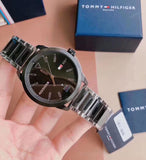 Tommy Hilfiger Sneaker Quartz Black Dial Two Tone Steel Strap Watch for Men - 1791619 Buy Now By Tommy Hilfiger