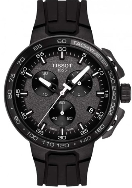 Tissot T Race Cycling Chronograph Black Dial Black Rubber Strap Watch For Men - T111.417.37.441.03 Buy Now By Tissot