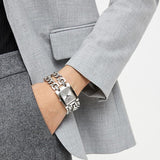 Guess Mod Heavy Metal Silver Dial Silver Steel Strap Watch For Women - W1117L1 Buy Now By Guess