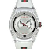 Gucci Sync Quartz White Dial White Rubber Strap Unisex Watch - YA137302 Buy Now By Gucci