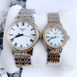 Tissot T Classic Carson Quartz White Dial Two Tone Steel Strap Watch for Men - T085.410.22.013.00