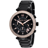 Michael Kors Parker Diamonds Black Dial Black Steel Strap Watch for Women - MK5885 Buy Now By Michael Kors