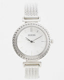 Guess Quartz Silver Dial Silver Mesh Bracelet Watch For Women - W1152L1 Buy Now By Guess