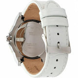 Guess Limelight Quartz Silver Dial White Leather Strap Watch For Women - W0775l8 Buy Now By Guess