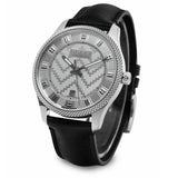 Gucci G Timeless Eryx Silver Dial Black Leather Strap Watch For Men - YA126338 Buy Now By Gucci