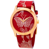 Gucci G Timeless Quartz Red Dial Red Leather Strap Watch For Women - YA1264054 Buy Now By Gucci