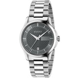 Gucci G Timeless Grey Dial Silver Steel Strap Watch For Men - YA126441 Buy Now By Gucci
