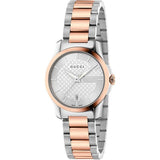 Gucci G Timeless Silver Dial Two Tone Steel Strap Watch For Women - YA126528 Buy Now By Gucci