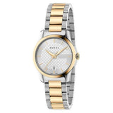 Gucci G Timeless Silver Dial Two Tone Steel Strap Watch For Women - YA126563 Buy Now By Gucci