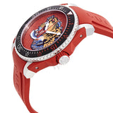 Gucci Dive Quartz Red Dial Red Rubber Strap Watch For Men - YA136315 Buy Now By Gucci