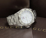 Gucci Dive Quartz White Dial Silver Steel Strap Watch for Men - YA136302 Buy Now By Gucci