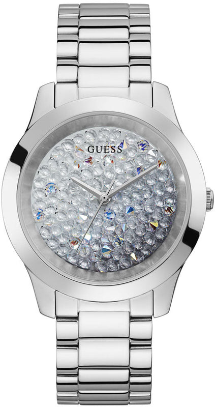 Guess Crush Silver Dial Silver Steel Strap Watch For Women - GW0020L1 Buy Now By Guess