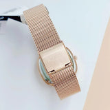 Guess Tapestry Diamonds Rose Gold Dial Rose Gold Mesh Bracelet Watch for Women - GW0354L3 Buy Now By Guess