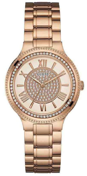 Guess Madison Diamonds White Dial Rose Gold Steel Strap Watch for Women - W0637L3 Buy Now By Guess