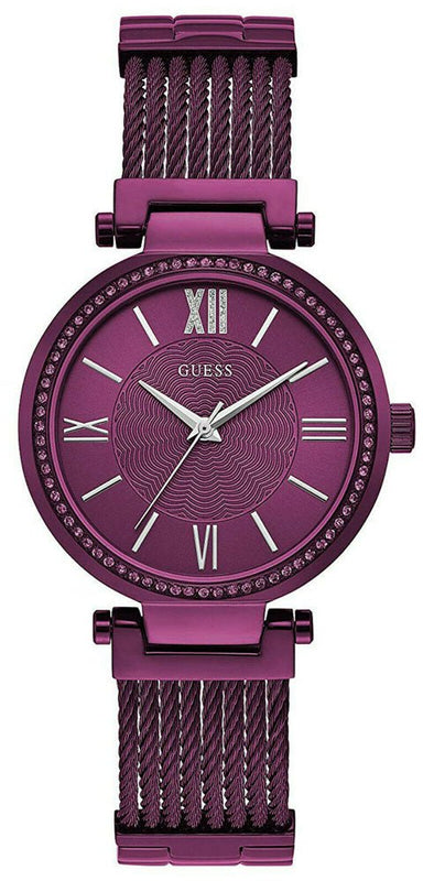 Guess Soho Pink Dial Pink Mesh Bracelet Watch For Women - W0638L6 Buy Now By Guess