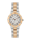 Guess Glisten Chronograph Analog Silver Dial Two Tone Steel Strap Watch For Women - W14551L1 Buy Now By Guess