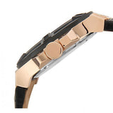 Guess Rigor Analog Black Dial Black Leather Strap Watch For Men - W0040G5 Buy Now By Guess