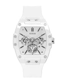 Guess Phoenix Multifunction White Dial White Rubber Strap Watch for Men - GW0203G2 Buy Now By Guess