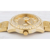 Guess Sassy Analog Quartz Gold Dial Gold Steel Strap Watch For Women - W0705L2 Buy Now By Guess