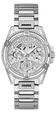 Guess Queen Quartz Silver Dial Silver Steel Strap Watch For Women - GW0464L1 Buy Now By Guess