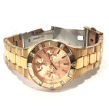 Guess Glisten Multifunction Quartz Rose Gold Dial Rose Gold Steel Strap Watch For Women - W16017L1 Buy Now By Guess