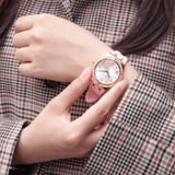 Guess Cosmo Diamonds Silver Dial Pink Silicone Strap Watch for Women - GW0034L3 Buy Now By Guess