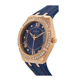 Guess Cosmo Diamonds Blue Blue Dial Blue Silicone Strap Watch for Women - GW0034L4 Buy Now By Guess