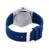 Guess Cosmo Diamonds Silver Dial Blue Rubber Strap Watch for Women - GW0034L5 Buy Now By Guess