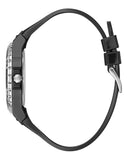 Guess Limelight Diamonds Black Dial Black Rubber Strap Watch for Women - GW0041L5 Buy Now By Guess