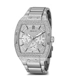 Guess Phoenix Multifunction Crystals Silver Dial Silver Steel Strap Watch For Men - GW0094G1 Buy Now By Guess