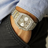 Guess Raven Diamonds Silver Dial Silver Steel Strap Watch for Women - GW0104L1 Buy Now By Guess