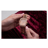 Guess Raven Diamonds Rose Gold Dial Rose Gold Steel Strap Watch for Women - GW0104L3 Buy Now By Guess
