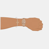 Guess Raven Diamonds Rose Gold Dial Rose Gold Steel Strap Watch for Women - GW0104L3 Buy Now By Guess