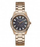 Guess Sparkler Diamonds Black Dial Rose Gold Steel Strap Watch for Women - GW0111L3 Buy Now By Guess