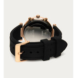 Guess Solstice Diamonds Black Mother of Pearl Dial Black Rubber Strap Watch for Women - GW0113L2 Buy Now By Guess