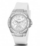 Guess Venus Diamonds White Dial White Rubber Strap Watch for Women - GW0118L3 Buy Now By Guess