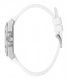 Guess Venus Diamonds White Dial White Rubber Strap Watch for Women - GW0118L3 Buy Now By Guess