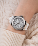 Guess Venus Diamonds White Dial White Rubber Strap Watch for Women - GW0118L3 Buy Now By Guess